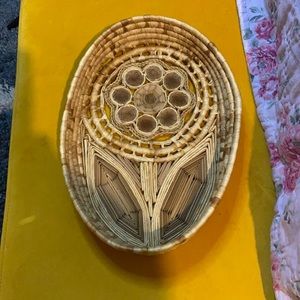 VINTAGE flower wall basket